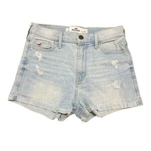 25 Hollister Blue Jean Shorts Distressed Vintage Style